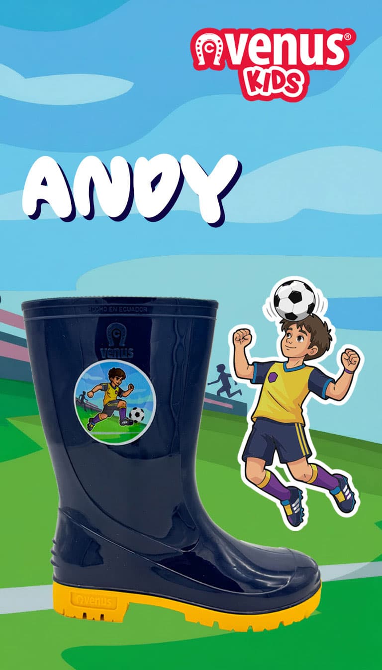 Bota Infantil Con Sticker Andy - vista 4