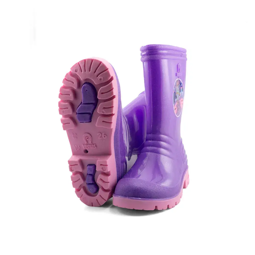 Bota de lluvia infantil Sticker Galactica Venus frontal